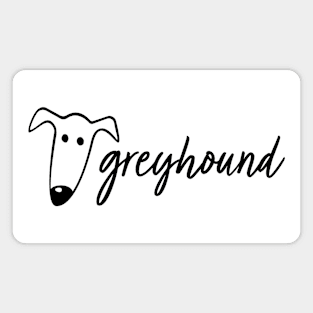 Greyhound Script with Face Magnet
